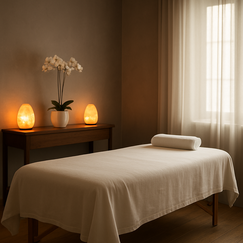 Peaceful relaxation treatment room at Cheerjet Relaxation Center Melbourne